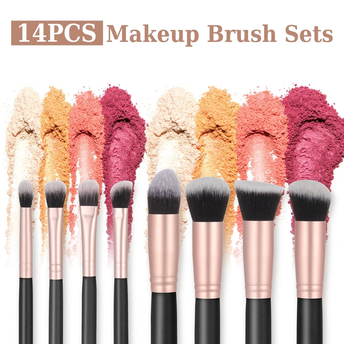 14PCS Premium Makeup Brushes Set-1
