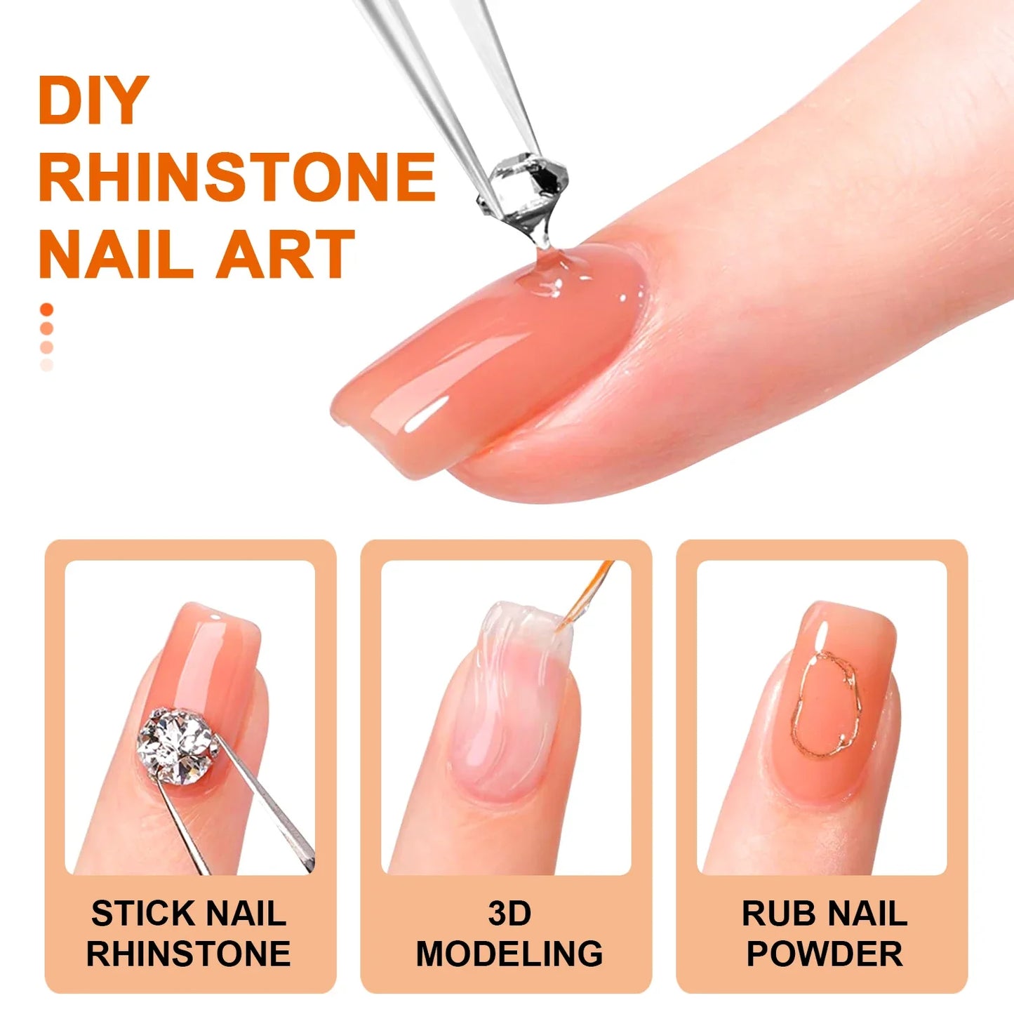 15mL Gel Nail Glue for Rhinestones and Gems-1