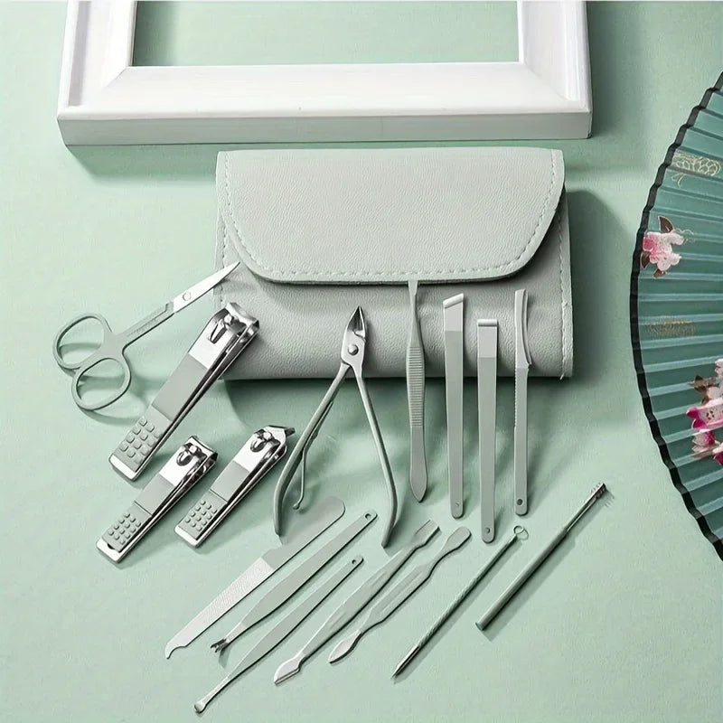 16pcs Professional Nail Clippers Set-1