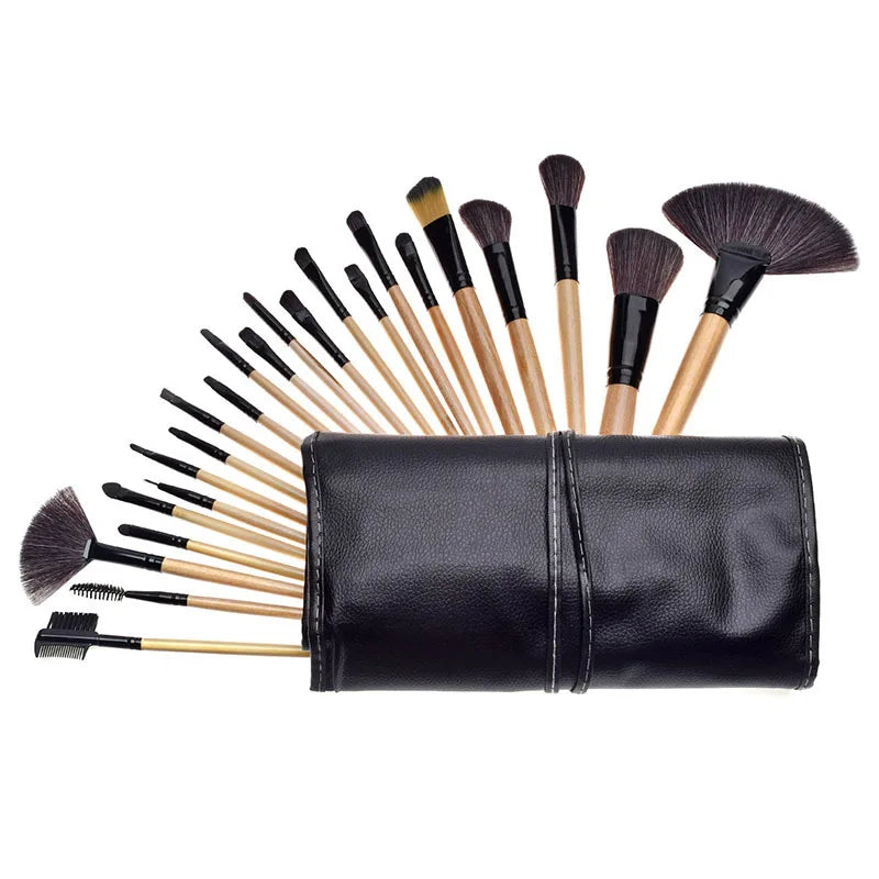 24 Piece Makeup Brush Set With Free Gift Bag-3