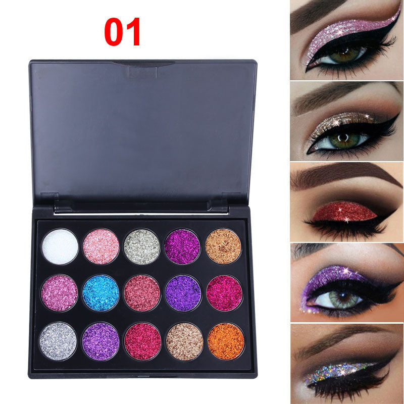 Diamond Sequin Eyeshadow Palette-3