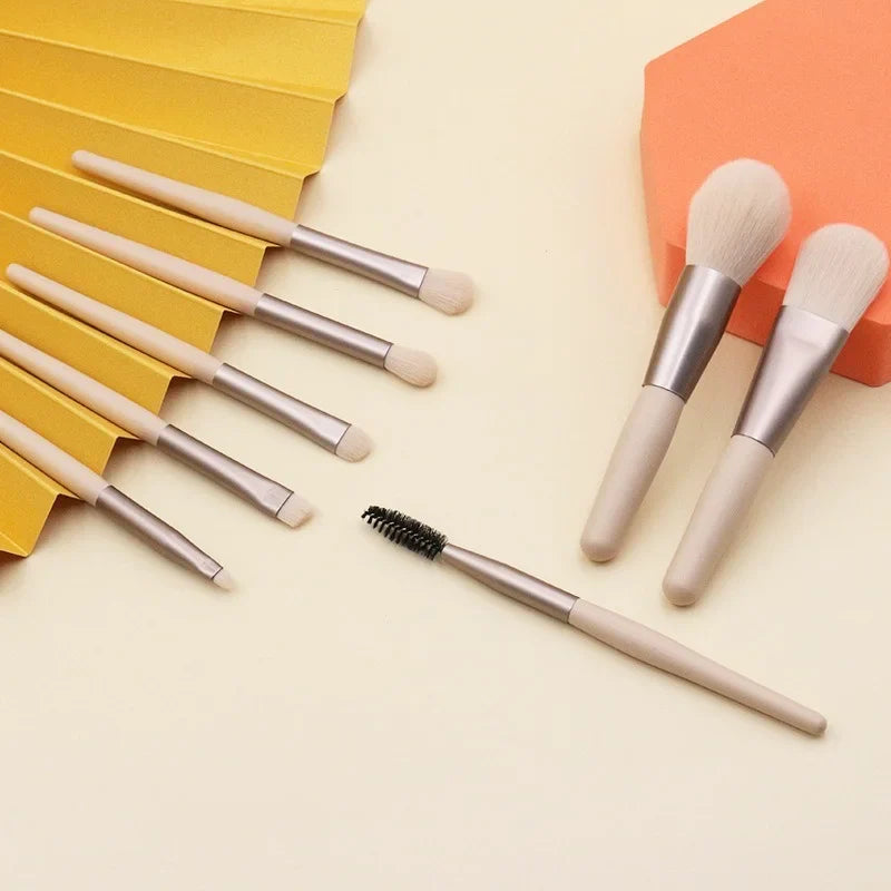 8Pcs Pro Pink Makeup Brush Set for Beauty-1