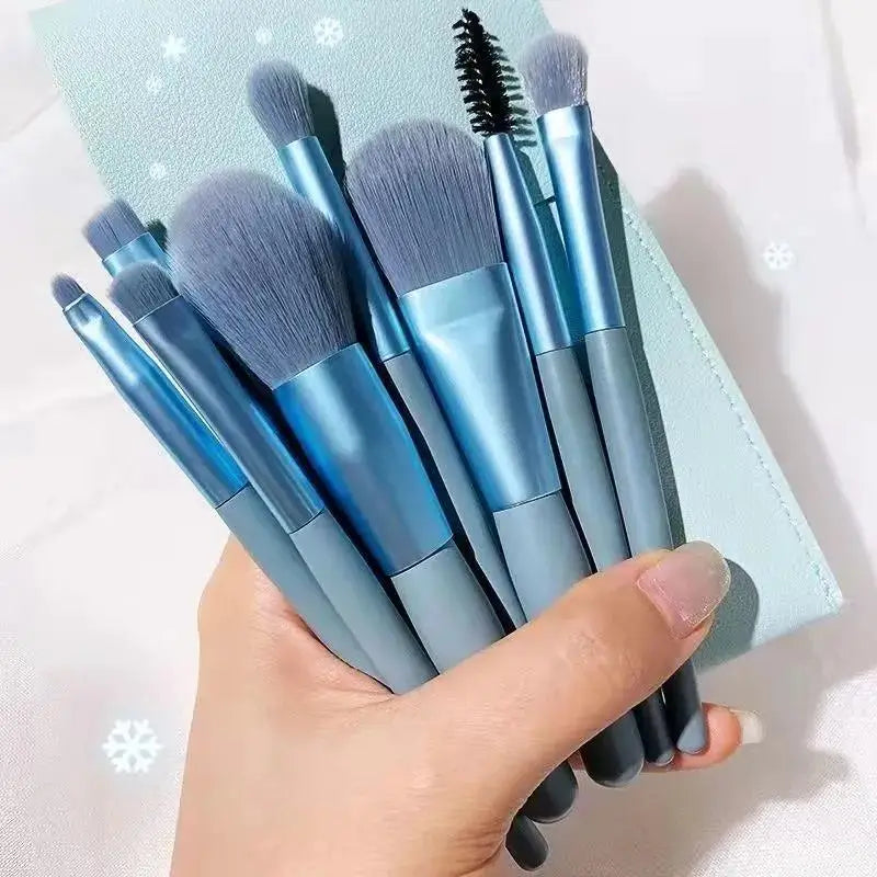 8Pcs Pro Pink Makeup Brush Set for Beauty-4