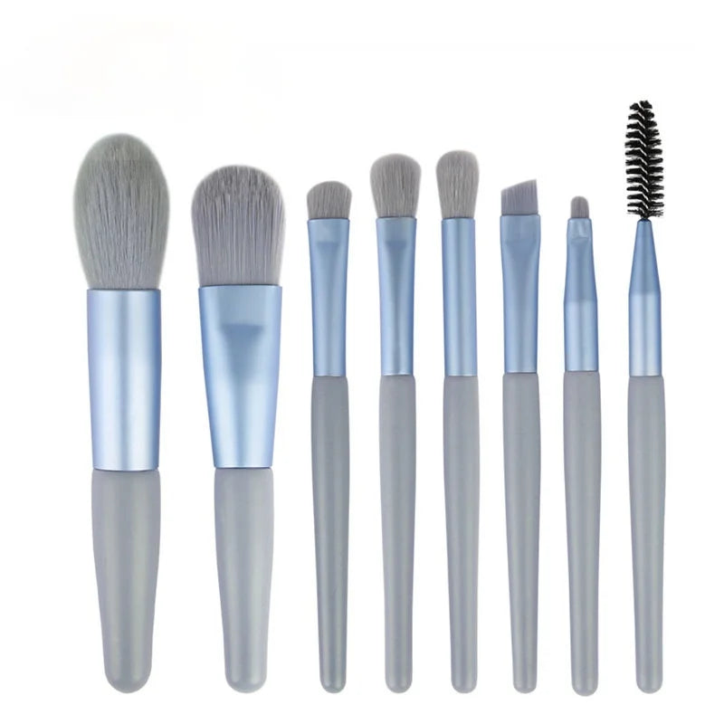 8Pcs Pro Pink Makeup Brush Set for Beauty-5