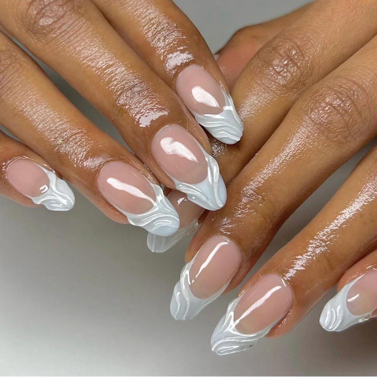 Almond Fake Nail Set-3
