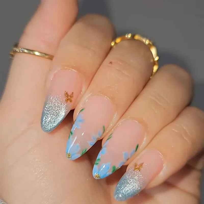 Almond Fake Nail Set-6