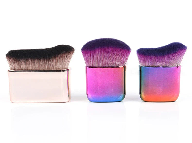 Angled Bronzer Makeup Brush Portable Handle-2