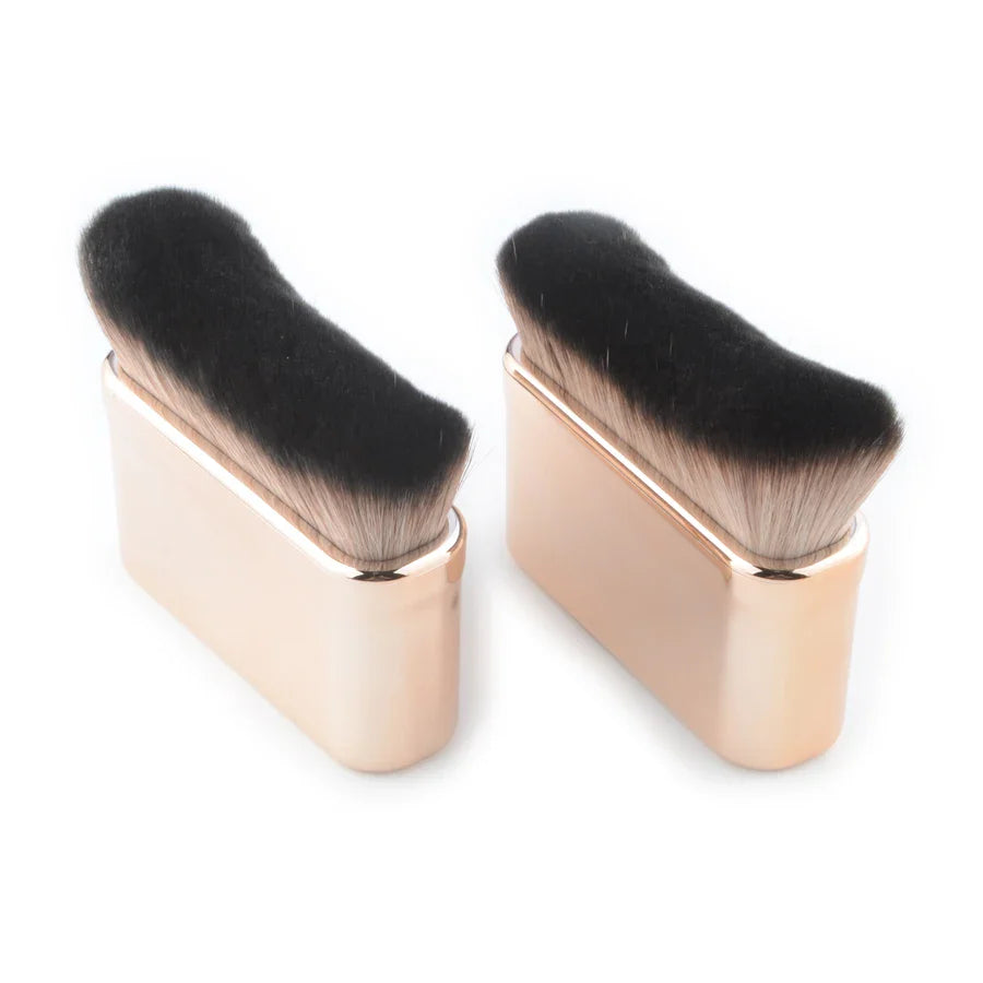 Angled Bronzer Makeup Brush Portable Handle-5