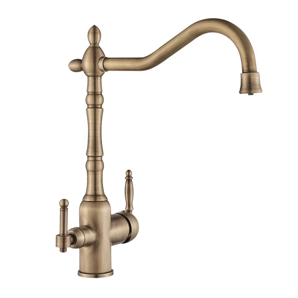 Antique Copper Kitchen Faucet-1
