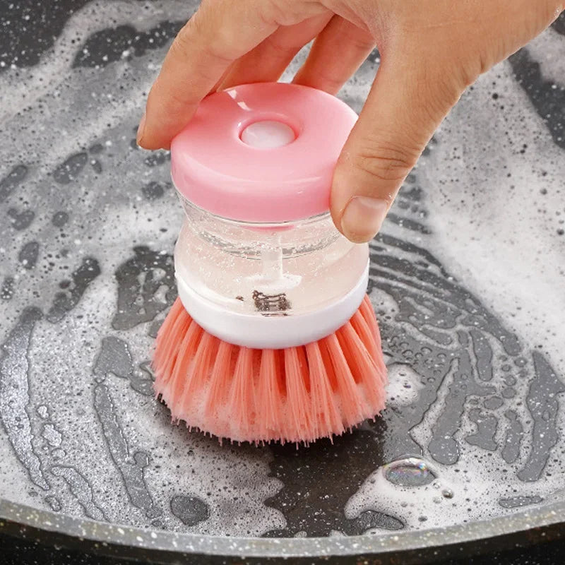 Automatic Kitchen Dish Brush with Soap Dispenser-1