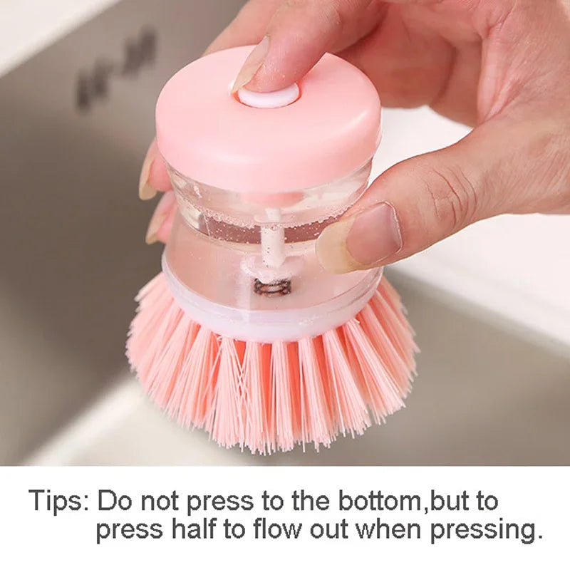 Automatic Kitchen Dish Brush with Soap Dispenser-3