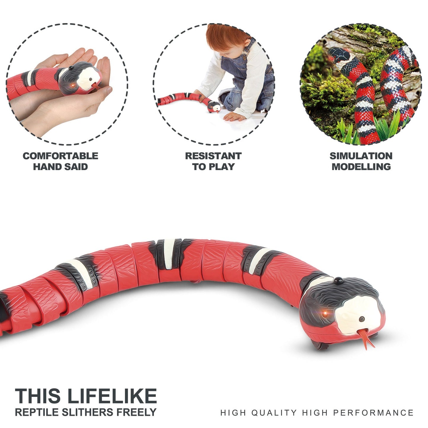 Automatic Smart Sensing Snake Pet Toy-4