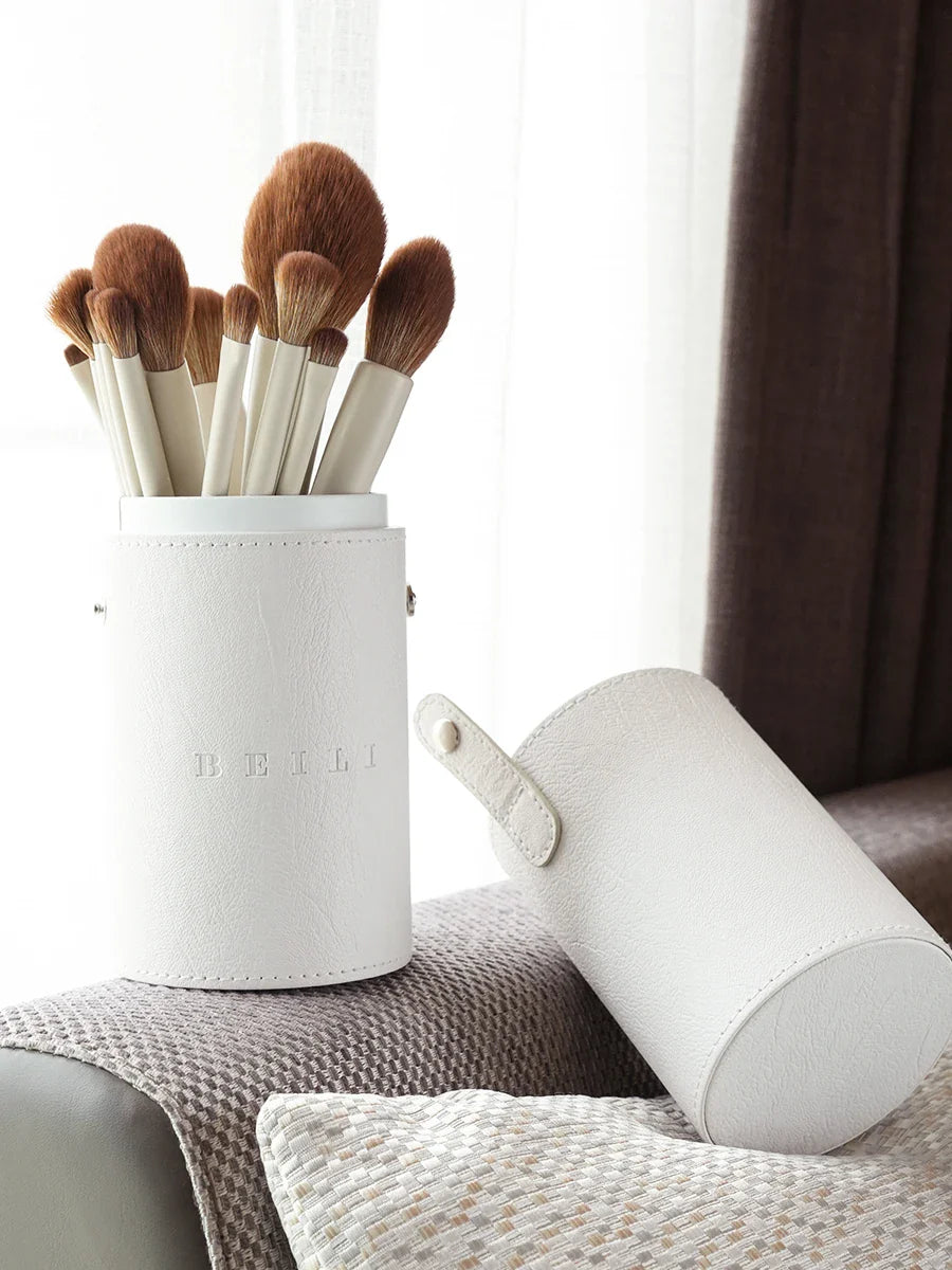 Beili 15 PCS Beige Makeup Brush Set-6
