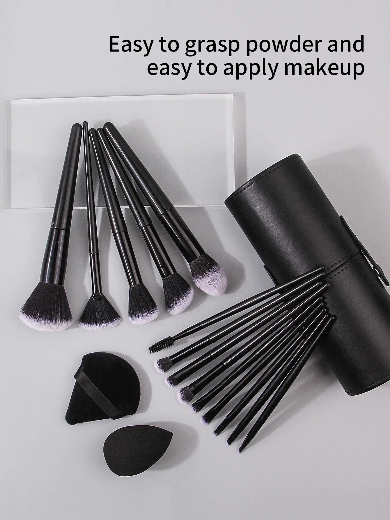 Black Makeup Brush Set Professional Tools-3