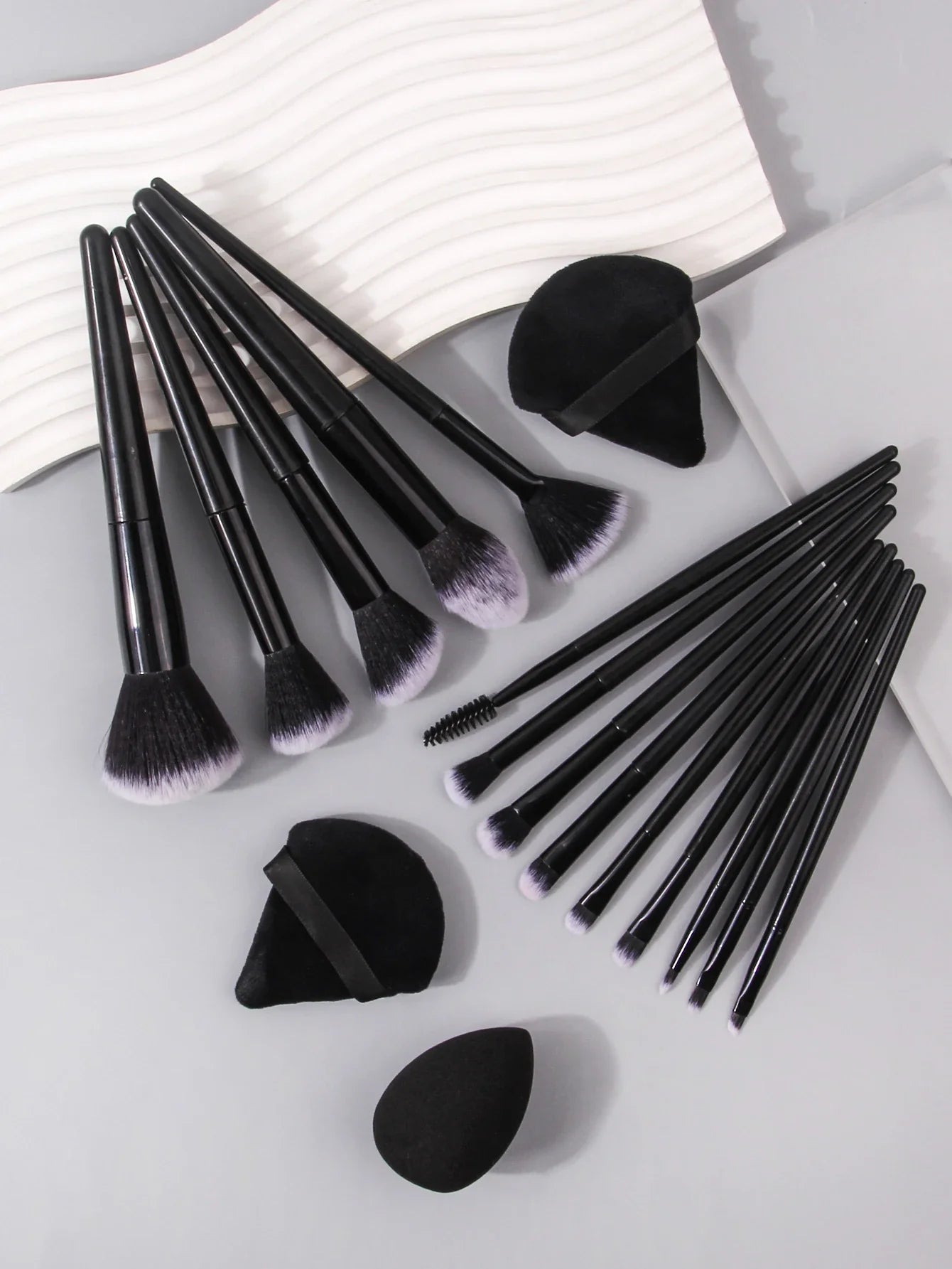 Black Makeup Brush Set Professional Tools-4
