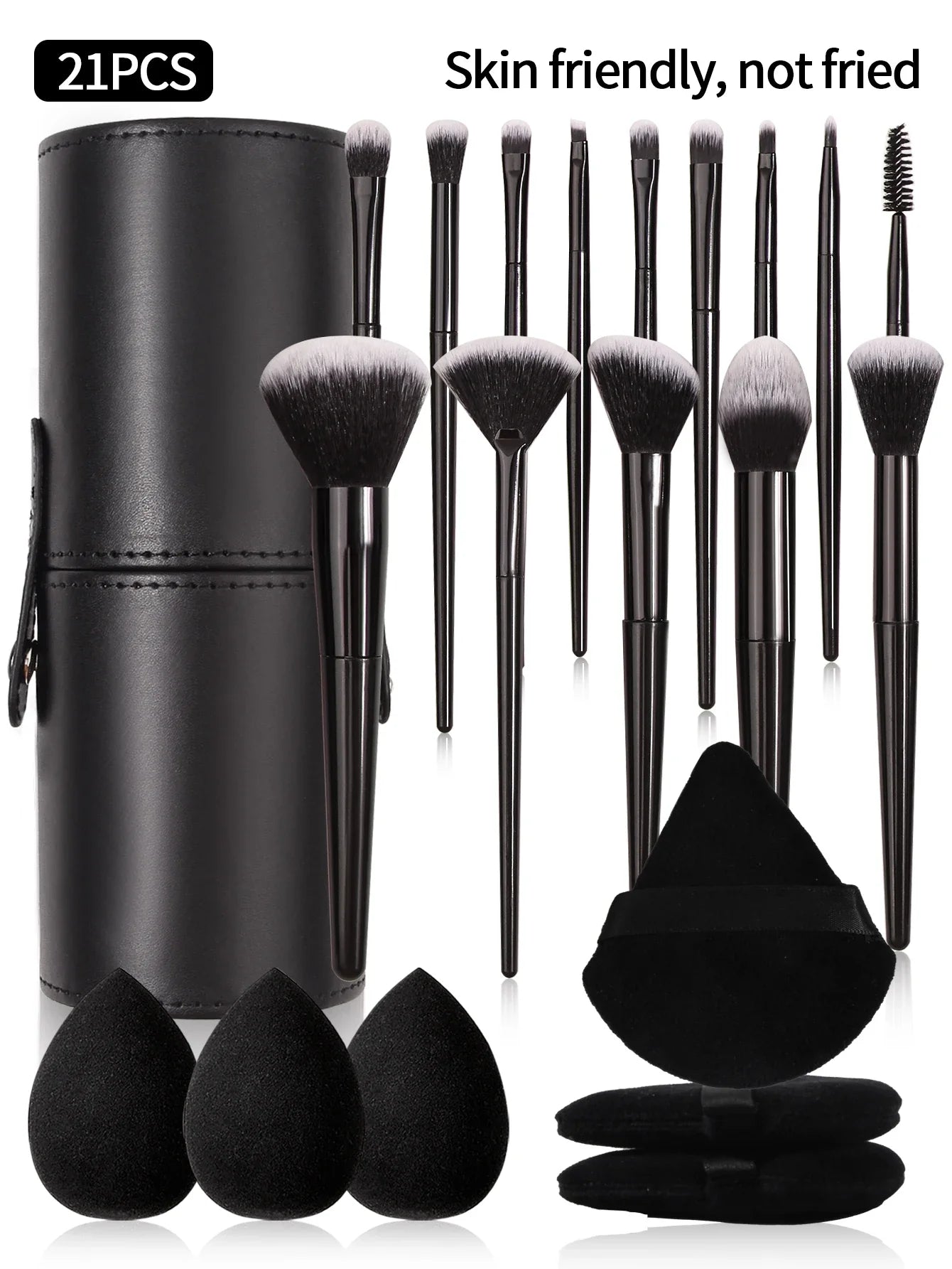 Black Makeup Brush Set Professional Tools-6