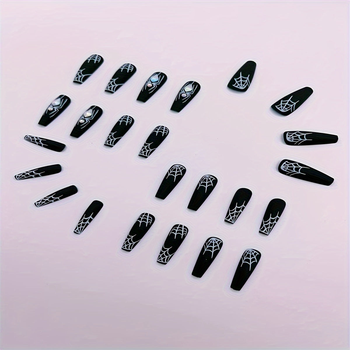 Black Matte Press-On Nails-2
