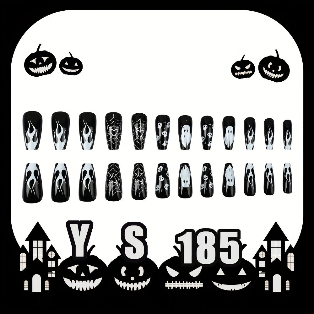 Black Square Press-on Nails-3