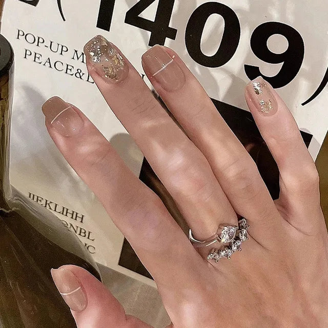 Blue Flame Love Press-On Nails-11