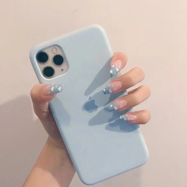 Blue Flame Love Press-On Nails-13