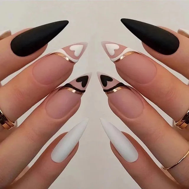 Blue Flame Love Press-On Nails-16