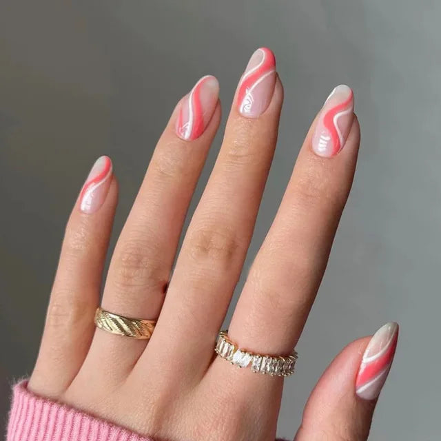 Blue Flame Love Press-On Nails-24