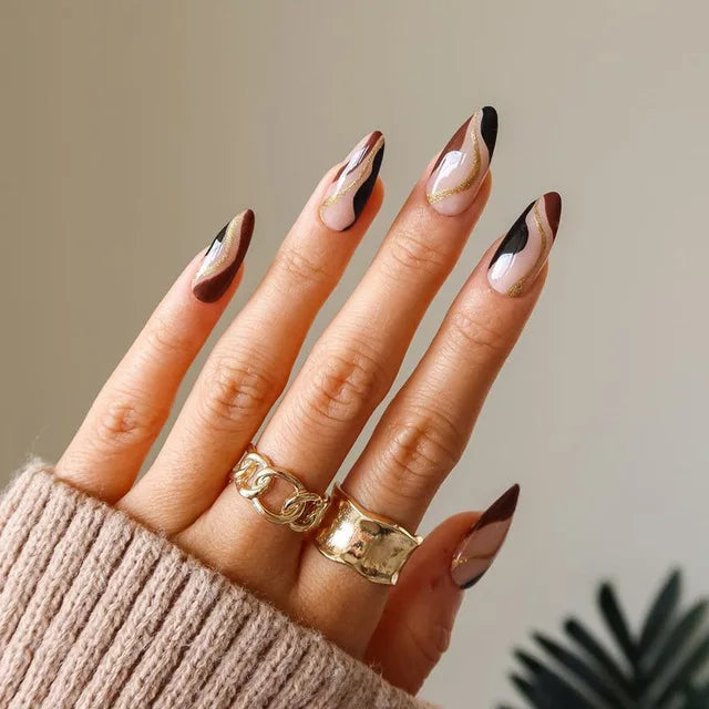 Blue Flame Love Press-On Nails-27
