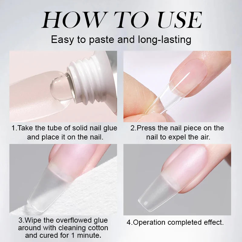 Born Pretty Solid Nail Tips Gel 30ml Long Lasting Manicure-4