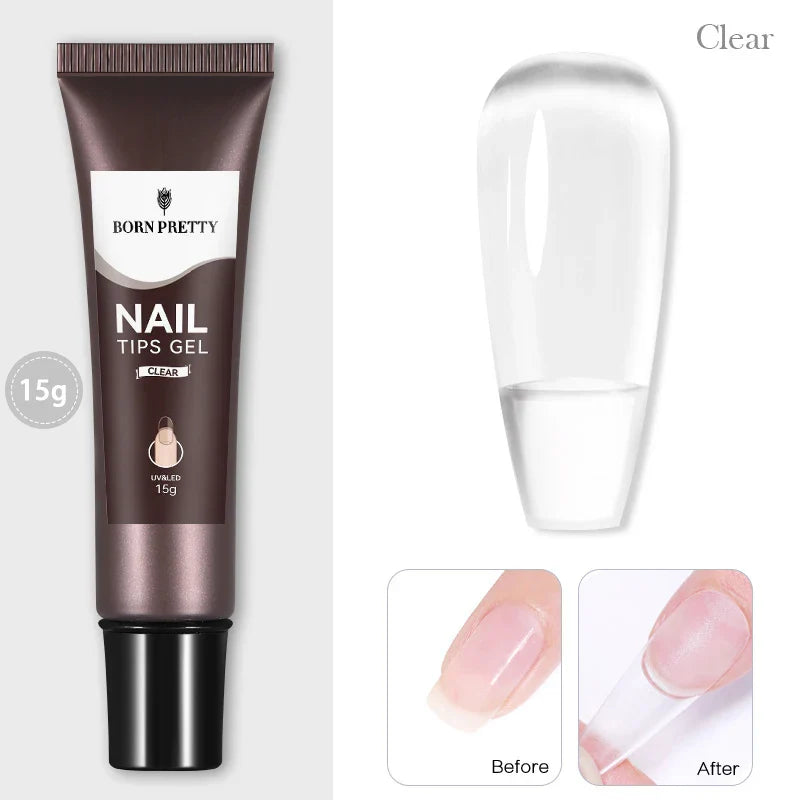 Born Pretty Solid Nail Tips Gel 30ml Long Lasting Manicure-5