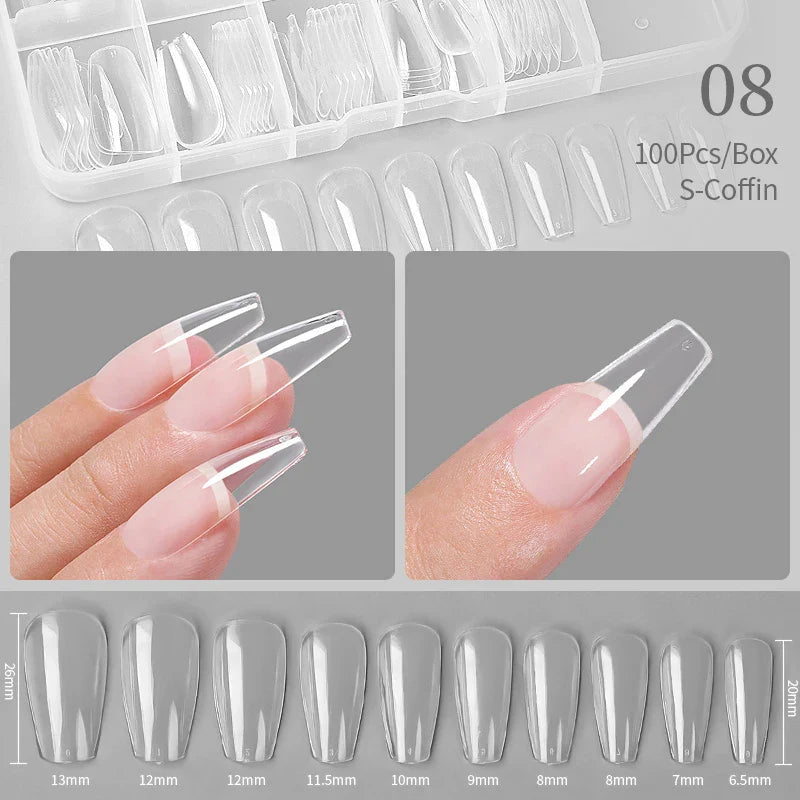 Born Pretty Solid Nail Tips Gel 30ml Long Lasting Manicure-26