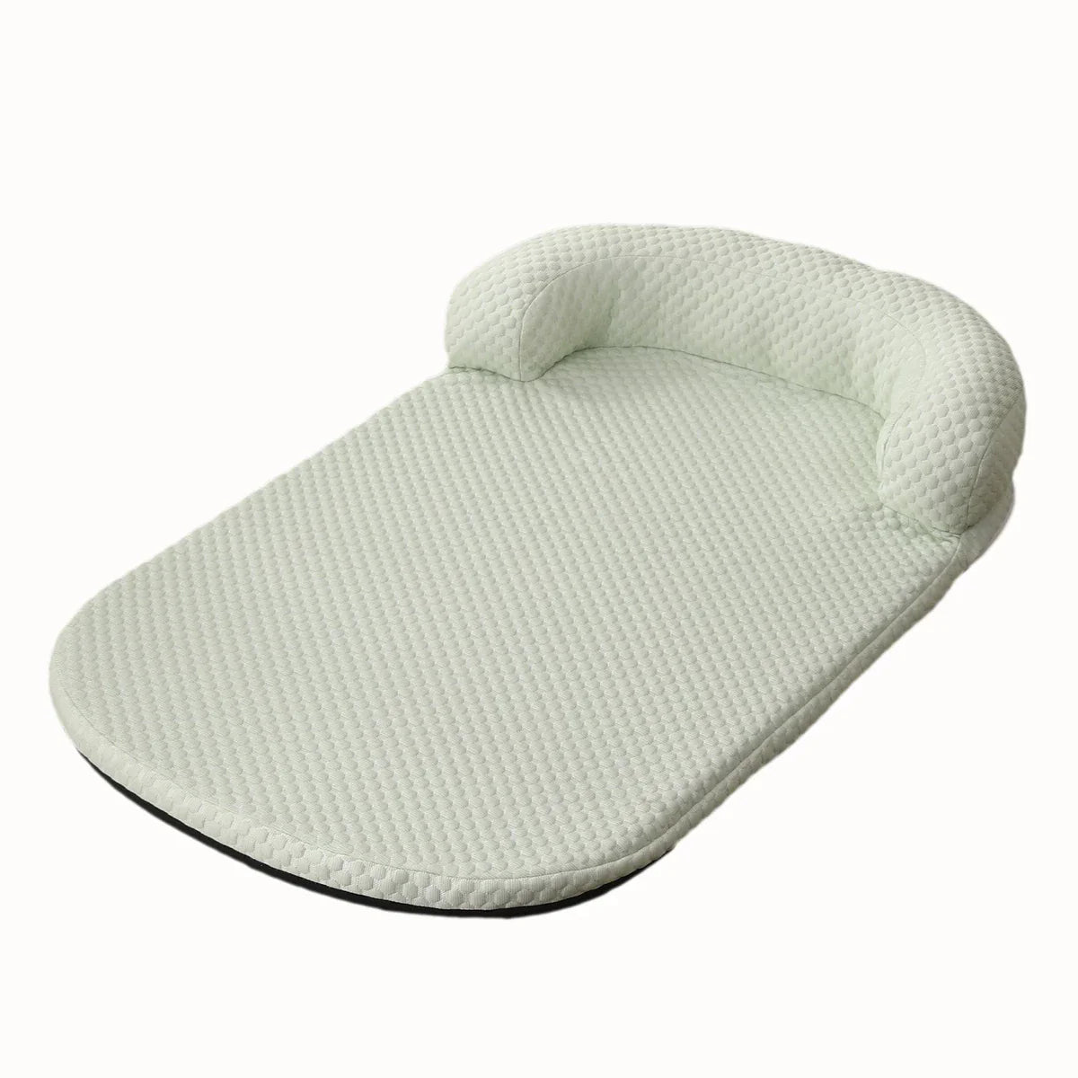 Breathable Large Dog Bed with Pillow Ice Silk Fabric-6