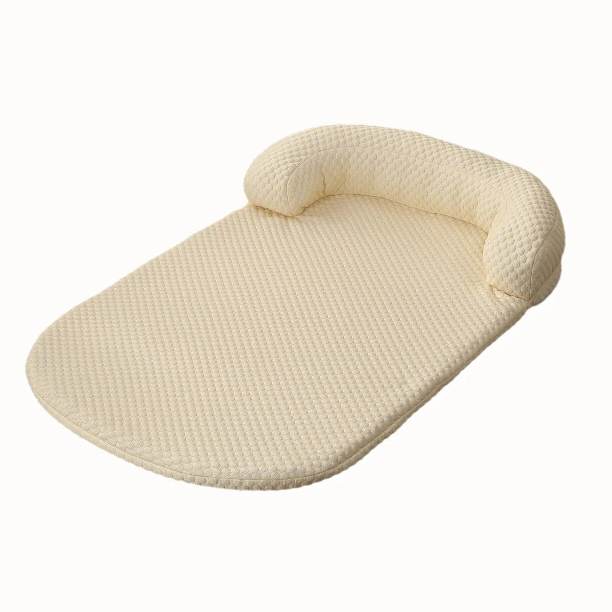 Breathable Large Dog Bed with Pillow Ice Silk Fabric-7