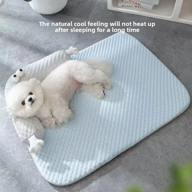 Breathable Summer Dog Bed Mat for Heatstroke Prevention-4