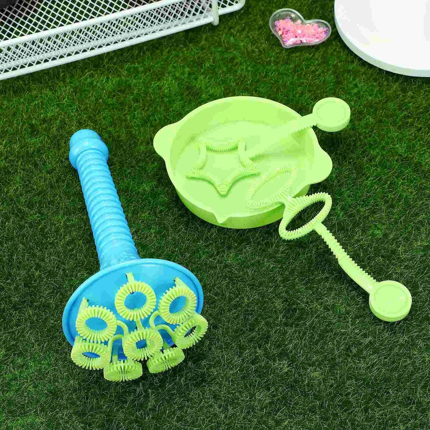 Bubble Blower Trumpet Toy Girl Toys Bubber Blowing Soap Tools Gift Dispenser Blue Gumballs-3