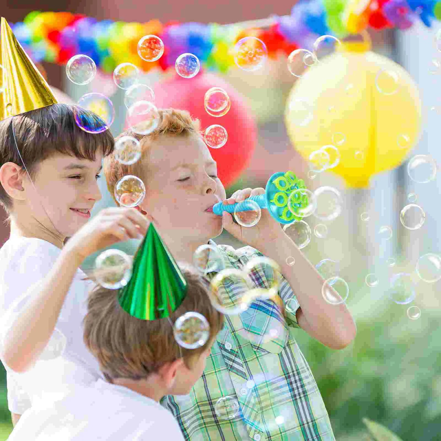 Bubble Blower Trumpet Toy Girl Toys Bubber Blowing Soap Tools Gift Dispenser Blue Gumballs-4