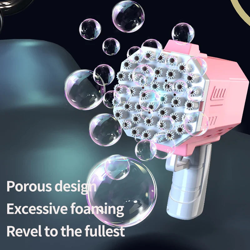 Bubble Gun With 2 Bottles Of 50ml Bubble Water-3