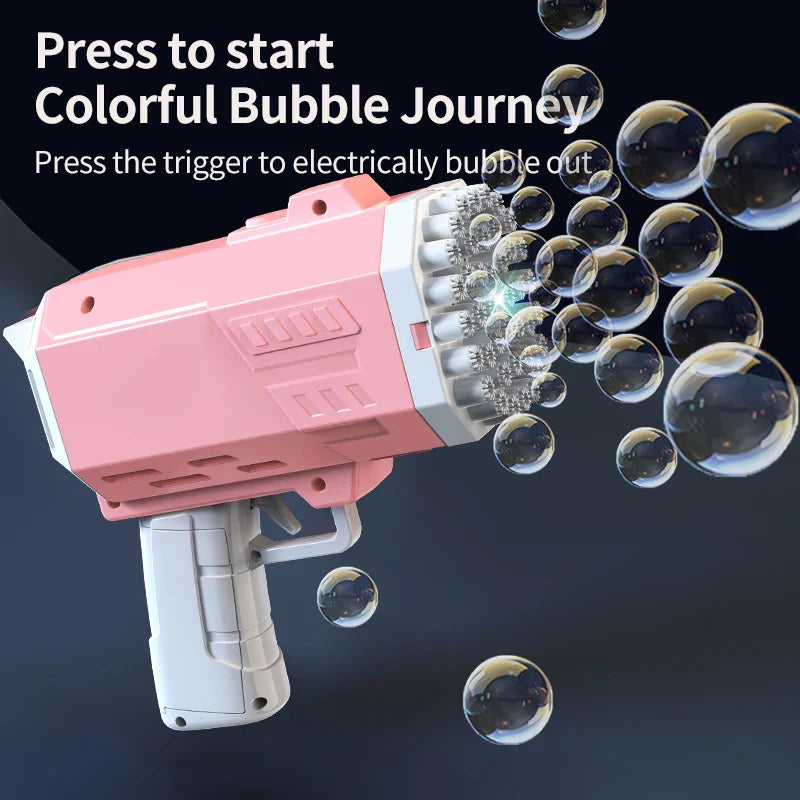 Bubble Gun With 2 Bottles Of 50ml Bubble Water-4