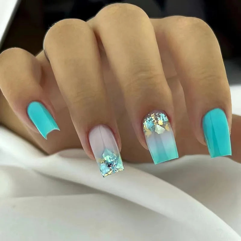 Butterfly Blossom Square Press-On Nails-5