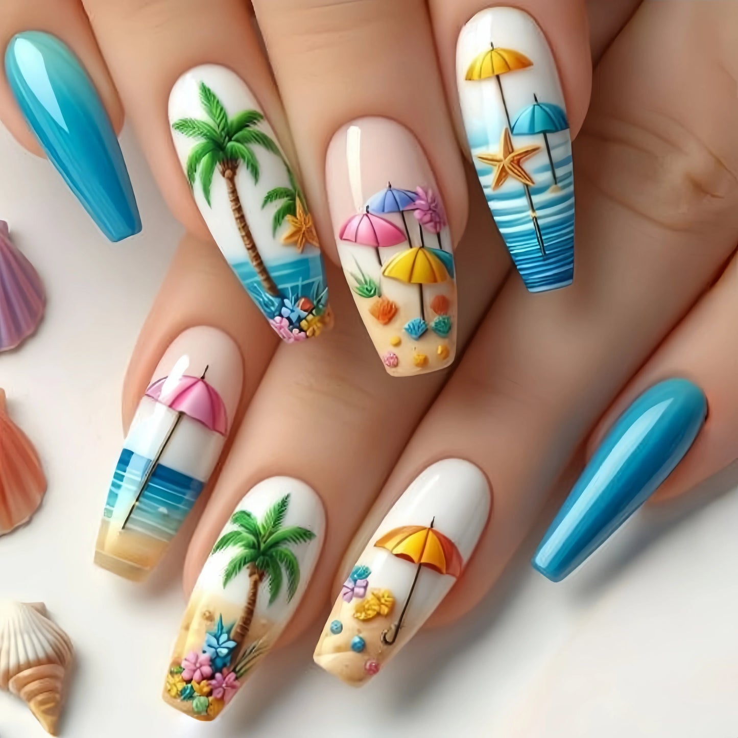 Butterfly Pattern Press-On Nail Stickers-13
