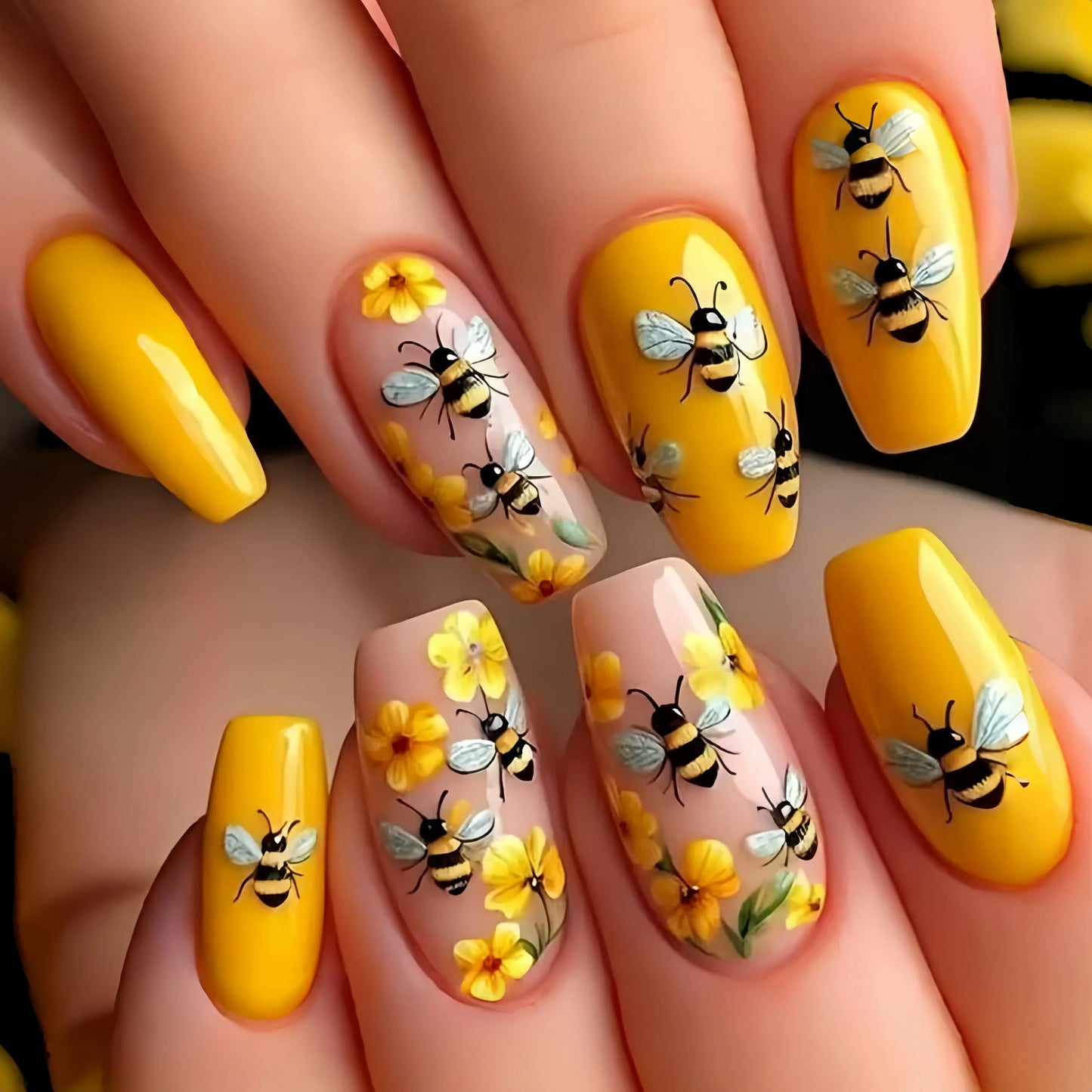 Butterfly Pattern Press-On Nail Stickers-14