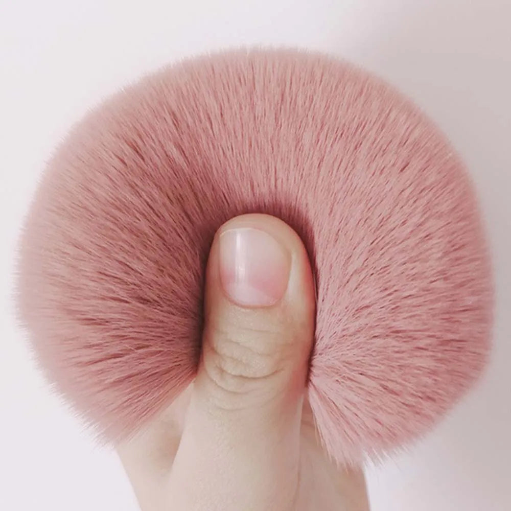 CALIYI Mini Fluffy Loose Powder Blush Brush Set-1