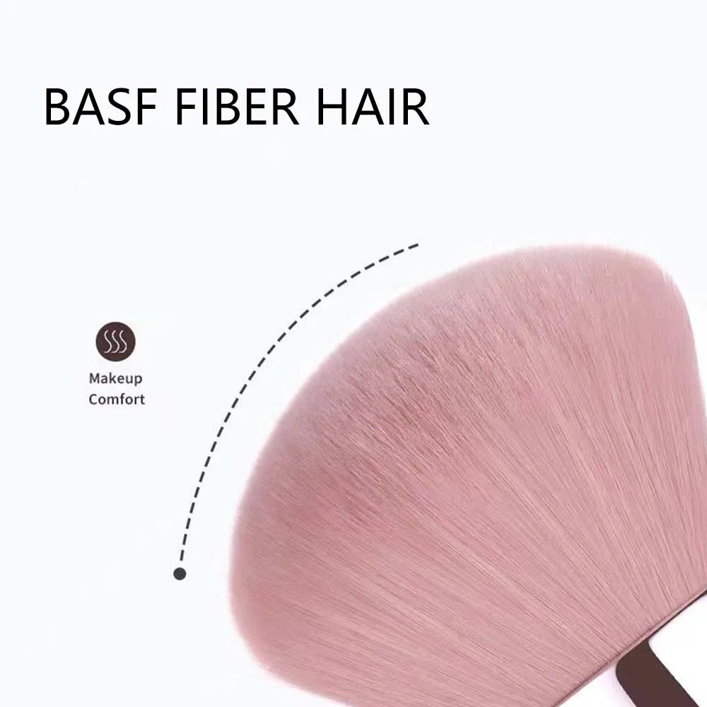 CALIYI Mini Fluffy Loose Powder Blush Brush Set-2