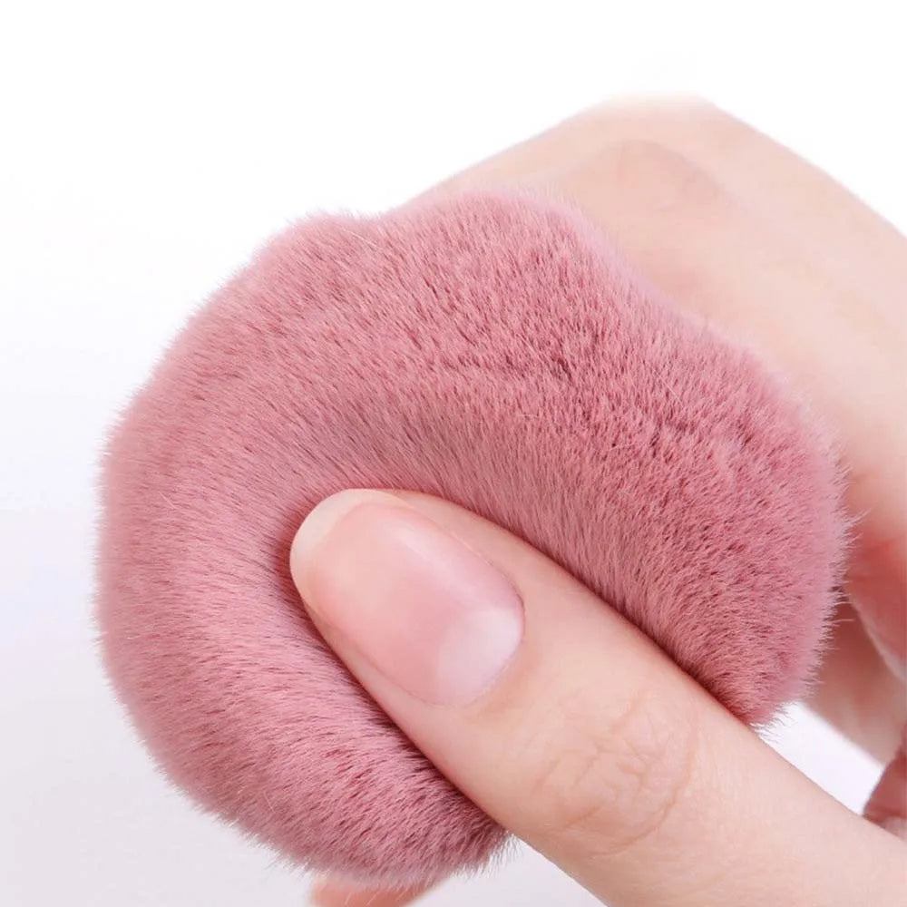 CALIYI Mini Fluffy Loose Powder Blush Brush Set-3