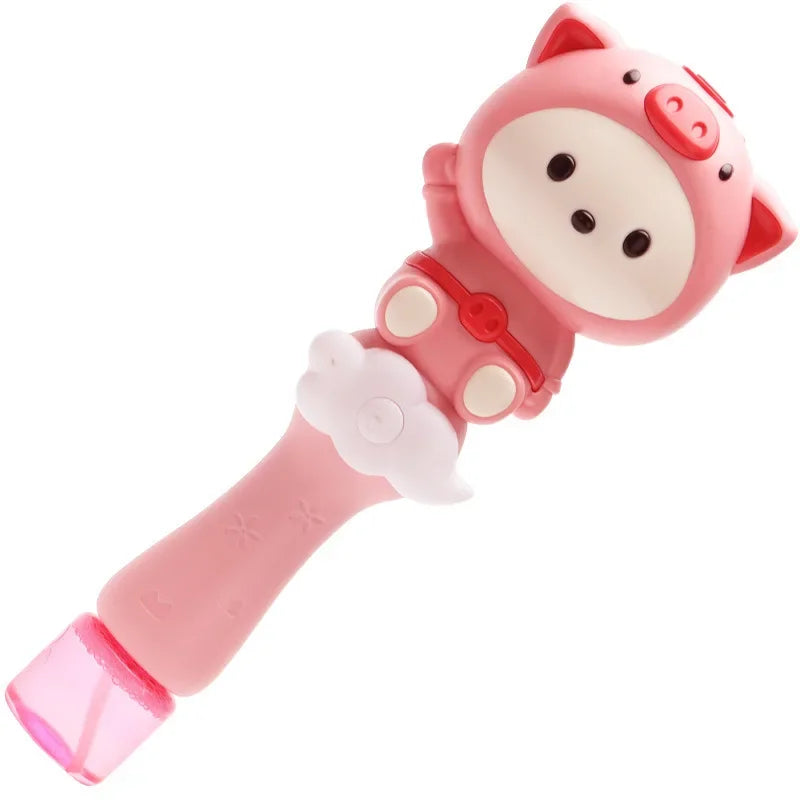 Cartoon Little Sheep Handheld Bubble Machine with Music-4