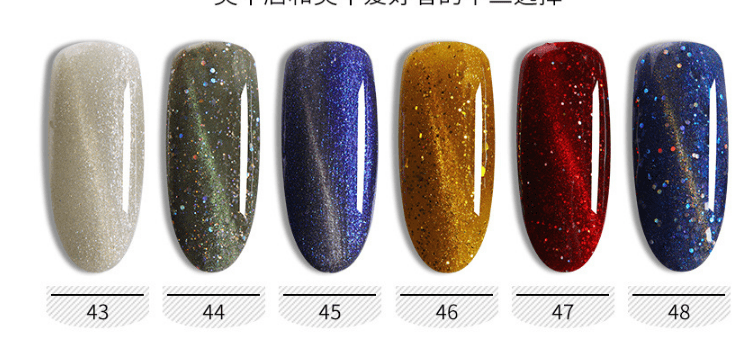 Cat's Eye Glue Nail Polish Set-10