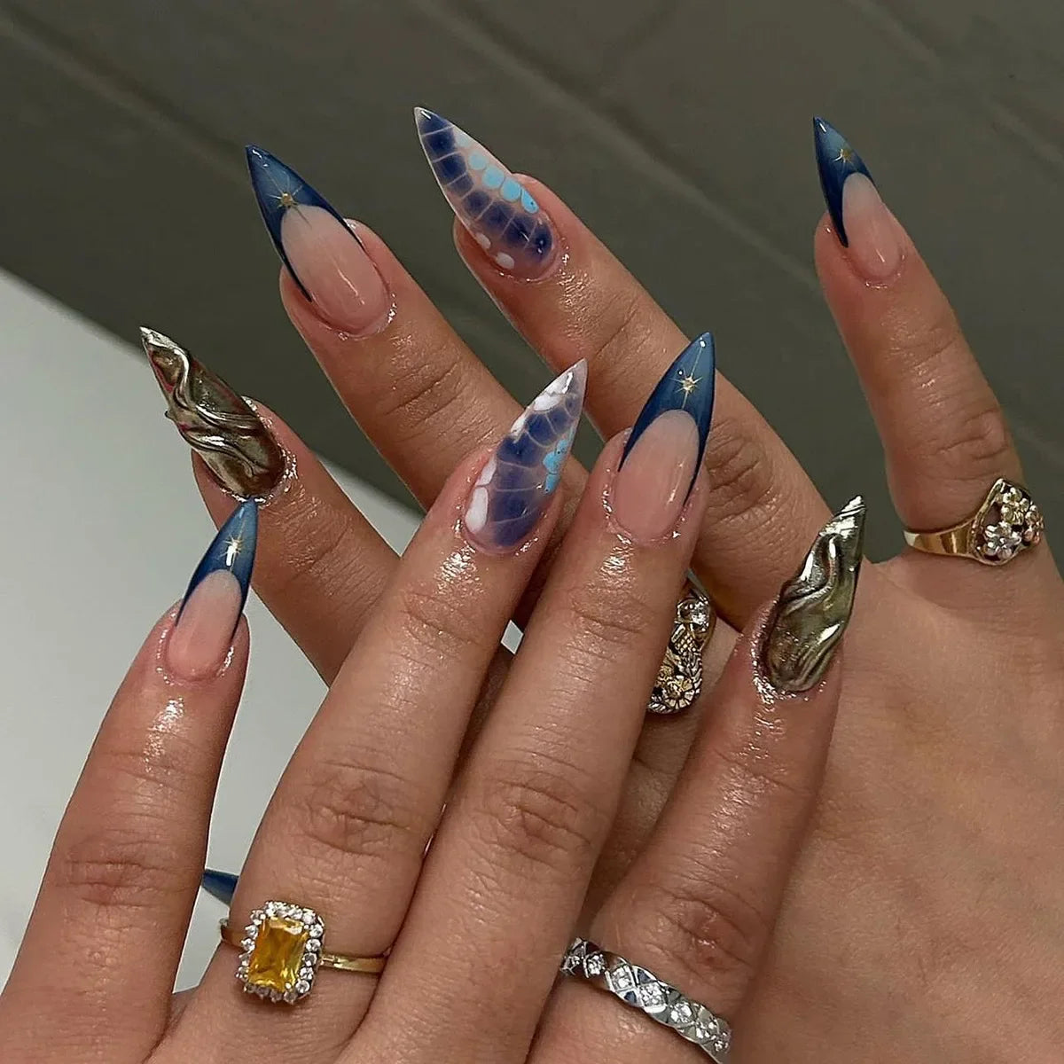Charming Strawberry Almond Press-On Nails-5