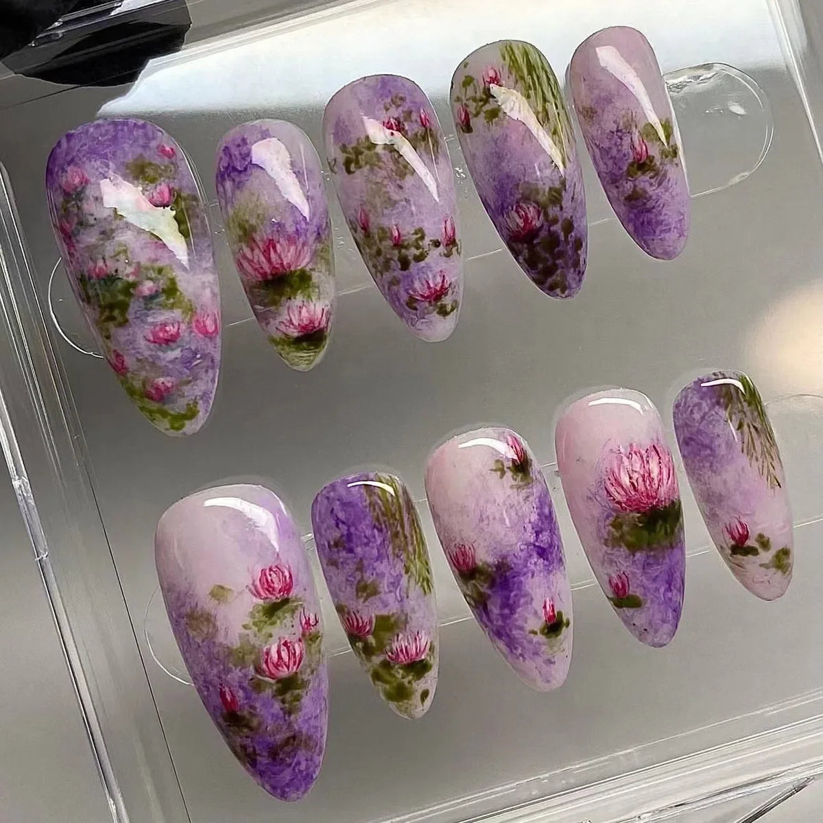 Charming Strawberry Almond Press-On Nails-8