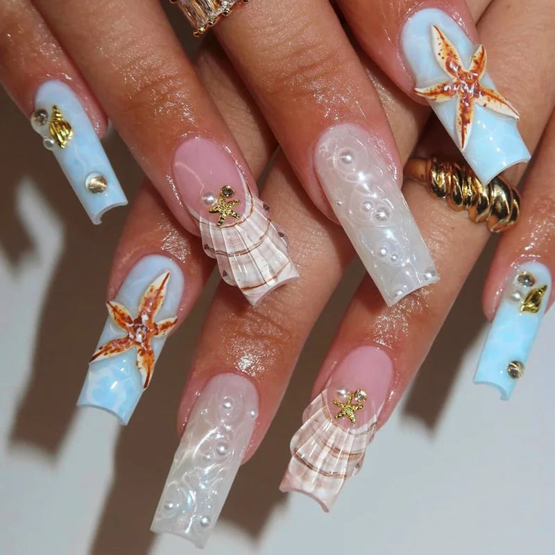 Charming Strawberry Almond Press-On Nails-18