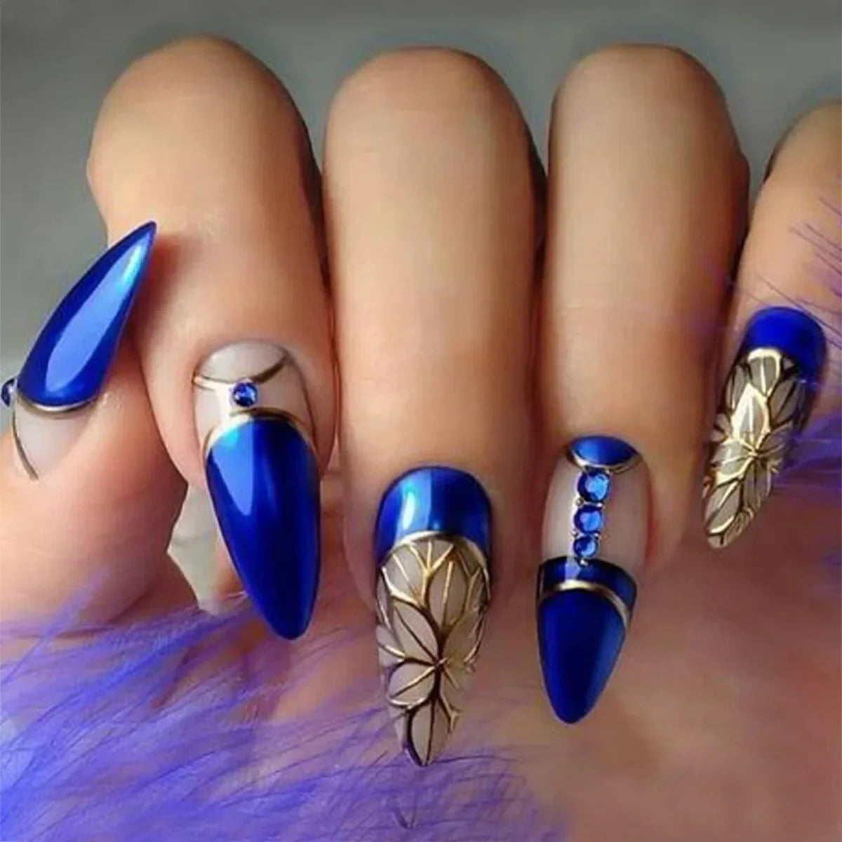Chic Almond Press-On Nails-11