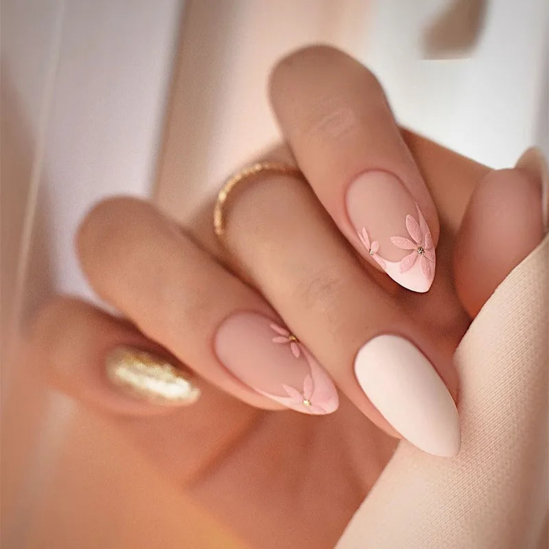 Chic Almond Press-On Nails-25